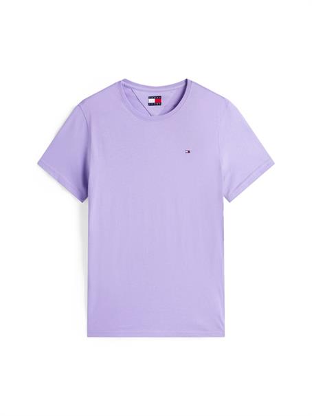 Tommy Flag Extra Slim Jersey T-Shirt ophelia purple