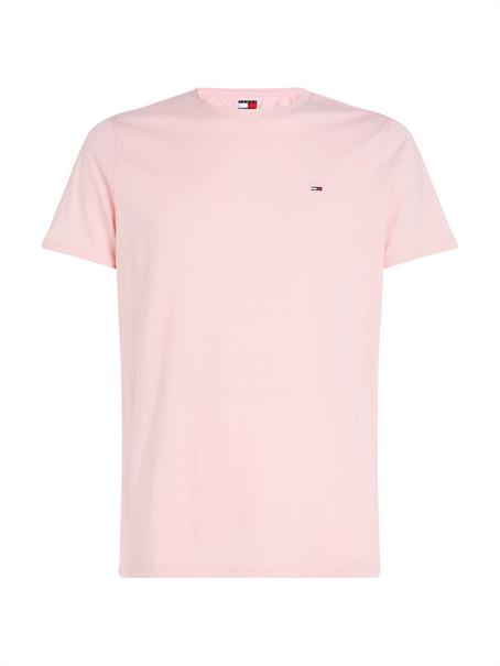 Tommy Flag Extra Slim Jersey T-Shirt precious pink