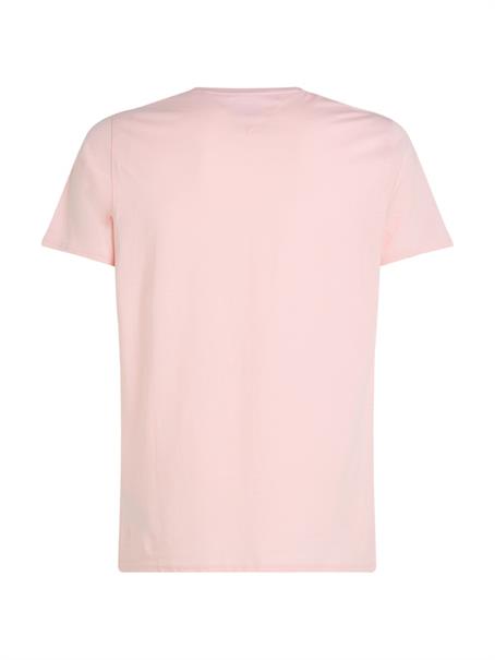 Tommy Flag Extra Slim Jersey T-Shirt precious pink