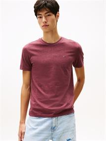 Tommy Flag Extra Slim Jersey T-Shirt red wine htr