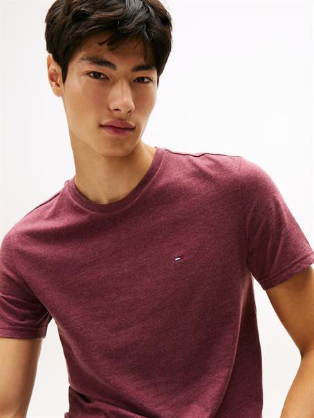Tommy Flag Extra Slim Jersey T-Shirt red wine htr