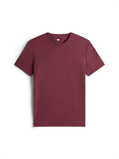 Tommy Flag Extra Slim Jersey T-Shirt red wine htr