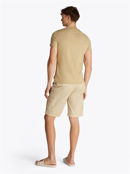 Tommy Flag Extra Slim Jersey T-Shirt relic tan