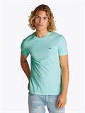 Tommy Flag Extra Slim Jersey T-Shirt spring mint htr