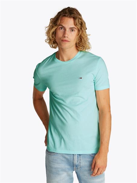Tommy Flag Extra Slim Jersey T-Shirt spring mint htr