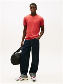 Tommy Flag Extra Slim Jersey T-Shirt terracotta red htr