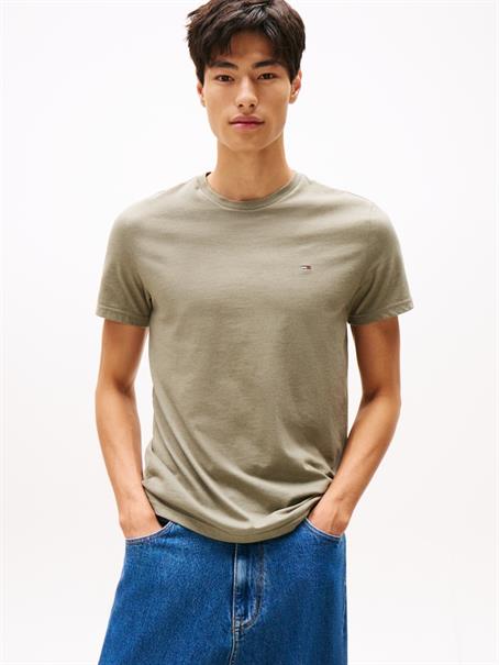 Tommy Flag Extra Slim Jersey T-Shirt utility sage htr