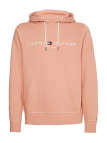 TOMMY LOGO HOODY guava