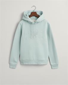 Tonal Archive Shield Hoodie dusty turquoise