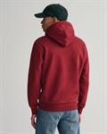 Tonal Archive Shield Hoodie plumped red