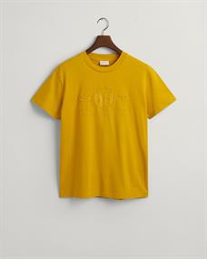Tonal Archive Shield T-Shirt dark mustard yellow