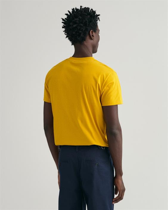 tonal-archive-shield-t-shirt-dark-mustard-yellow
