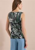 Top aus Jersey mit Grafikprint palm breeze green