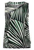 Top aus Jersey mit Grafikprint palm breeze green