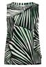 Top aus Jersey mit Grafikprint palm breeze green