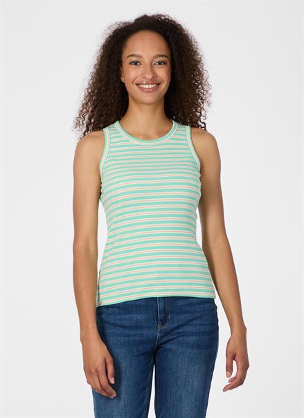 Top "Emannuele Stripes" 5002 lagoon green