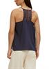 Top im Lingerie-Look blau