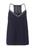 Top im Lingerie-Look blau