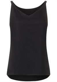 Top im Materialmix black