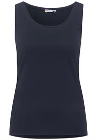 Top in Unifarbe deep blue