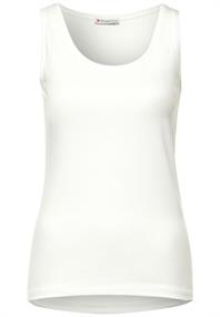 Top in Unifarbe off white