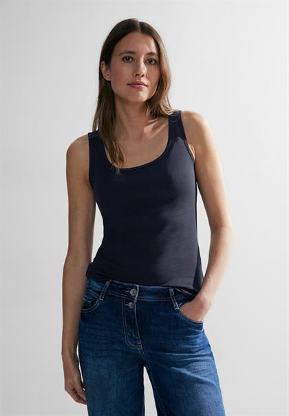 Top in Unifarbe universal blue