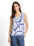 Top mit Blumenmuster whisper white