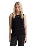 Top mit Cut-Out-Detail deep black