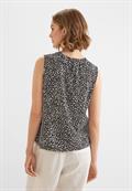 Top mit Minimalprint black