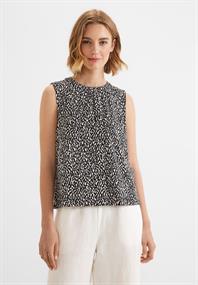 Top mit Minimalprint black