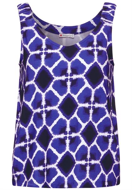 Top mit Print violet blue