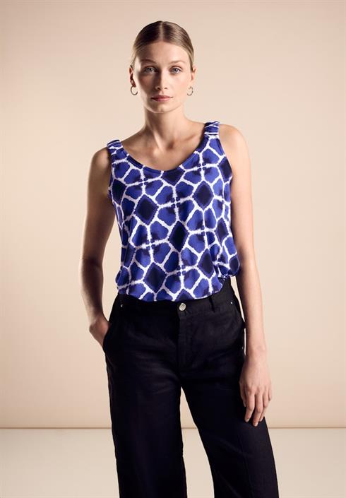 top-mit-print-violet-blue