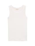 Top mit Rippstruktur whisper white