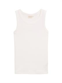 Top mit Rippstruktur whisper white