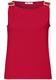 Top mit Rundhals und Schulterdetail salsa red