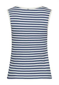 Top mit Rundhalsausschnitt ocean blue- milk whi