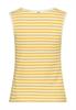 Top mit Rundhalsausschnitt yellow- milk white