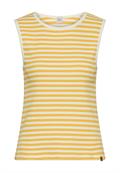 Top mit Rundhalsausschnitt yellow- milk white