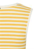 Top mit Rundhalsausschnitt yellow- milk white