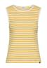 Top mit Rundhalsausschnitt yellow- milk white