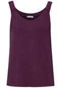 Top mit V-Neck dark berry purple