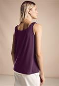 Top mit V-Neck dark berry purple
