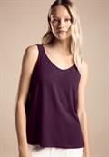 Top mit V-Neck dark berry purple
