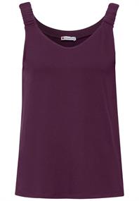 Top mit V-Neck dark berry purple