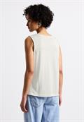 Top mit Zierstickerei off white