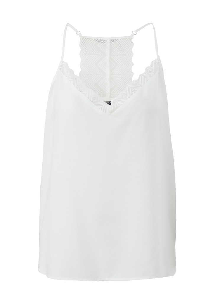 Comma Damen Shirt 2111661 Weiß - top