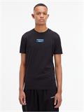 TRANSPARENT STRIPE LOGO TEE ck black