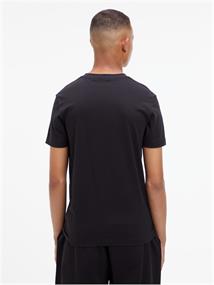 TRANSPARENT STRIPE LOGO TEE ck black
