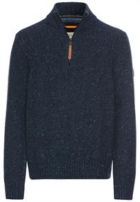 Troyer Pullover aus einem Wollmix night blue