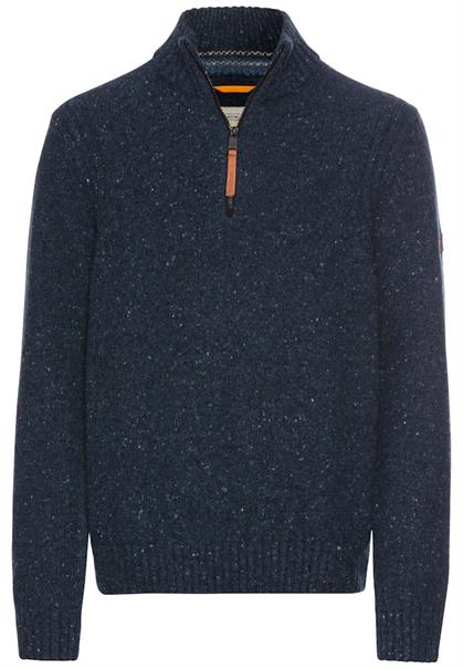 Troyer Pullover aus einem Wollmix night blue